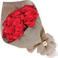 Buquê 24 rosas colombianas vermelhas