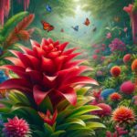 Bromélia planta exótica