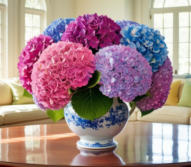 Hortênsias: Harmonia e Beleza no ambiente