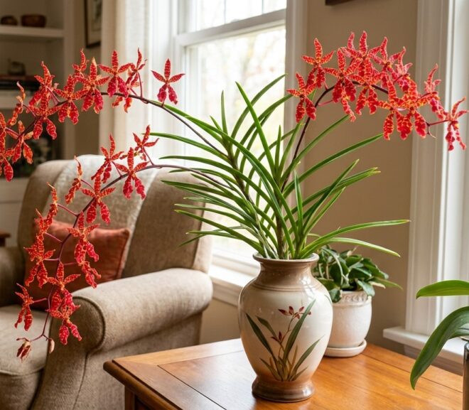 Orquídea Renanthera: Beleza e Simplicidade