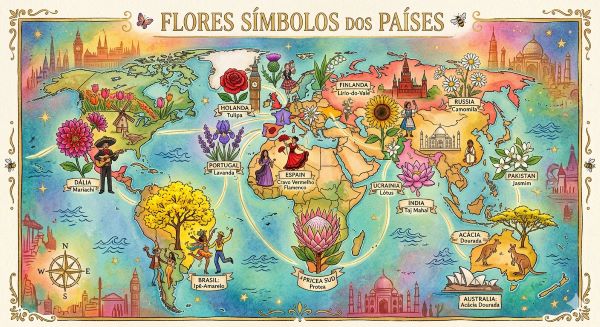 Flores pelo mundo ( Gemini AI)